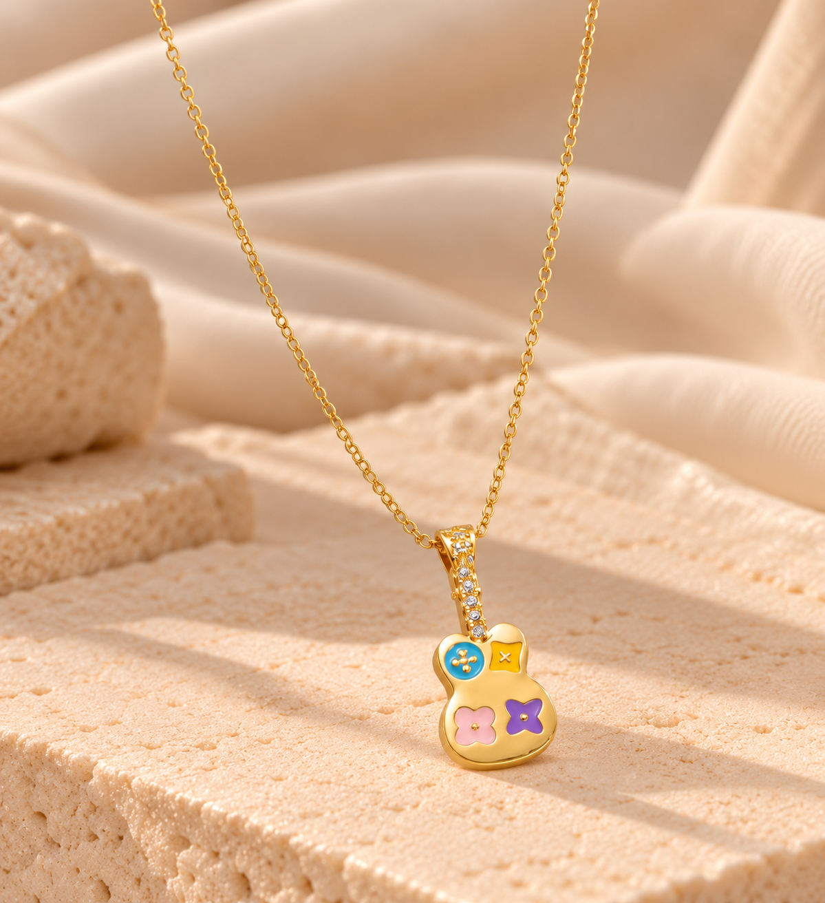 NSJ40G necklace - 18k gold PVD plated