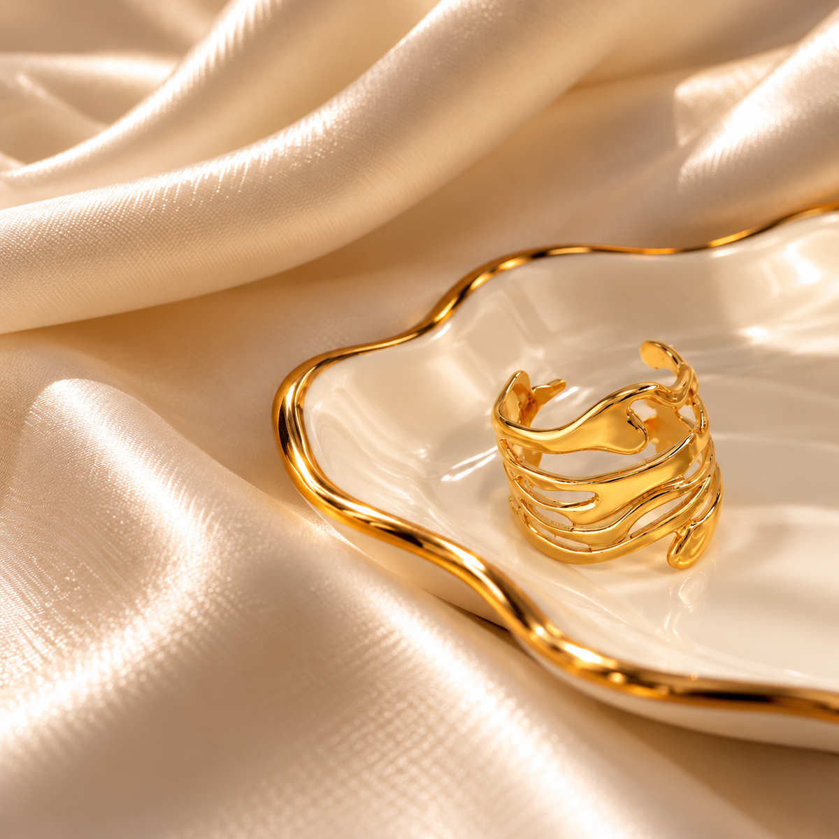 RSJ27I Ring 18k Gold PVD plated