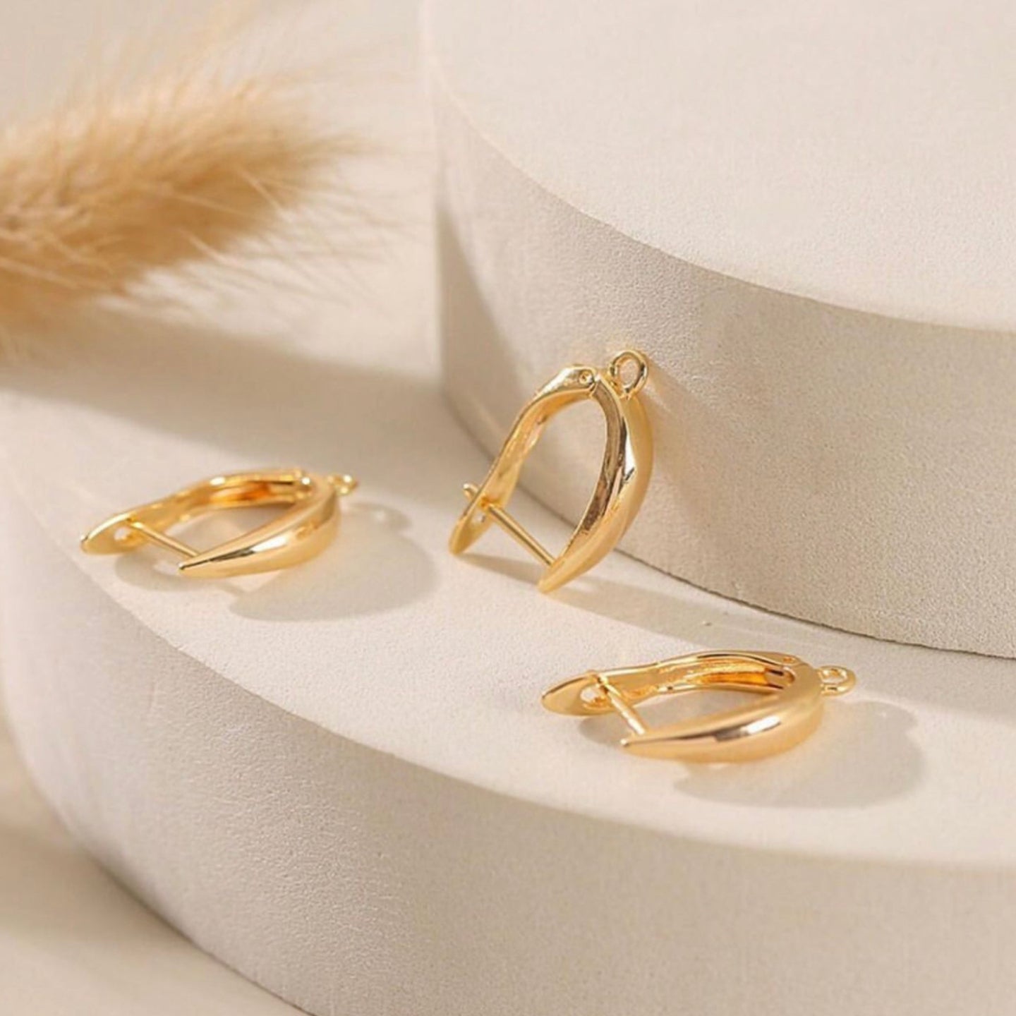 GP 696 - gold plated hoop - per pair - anti tarnish