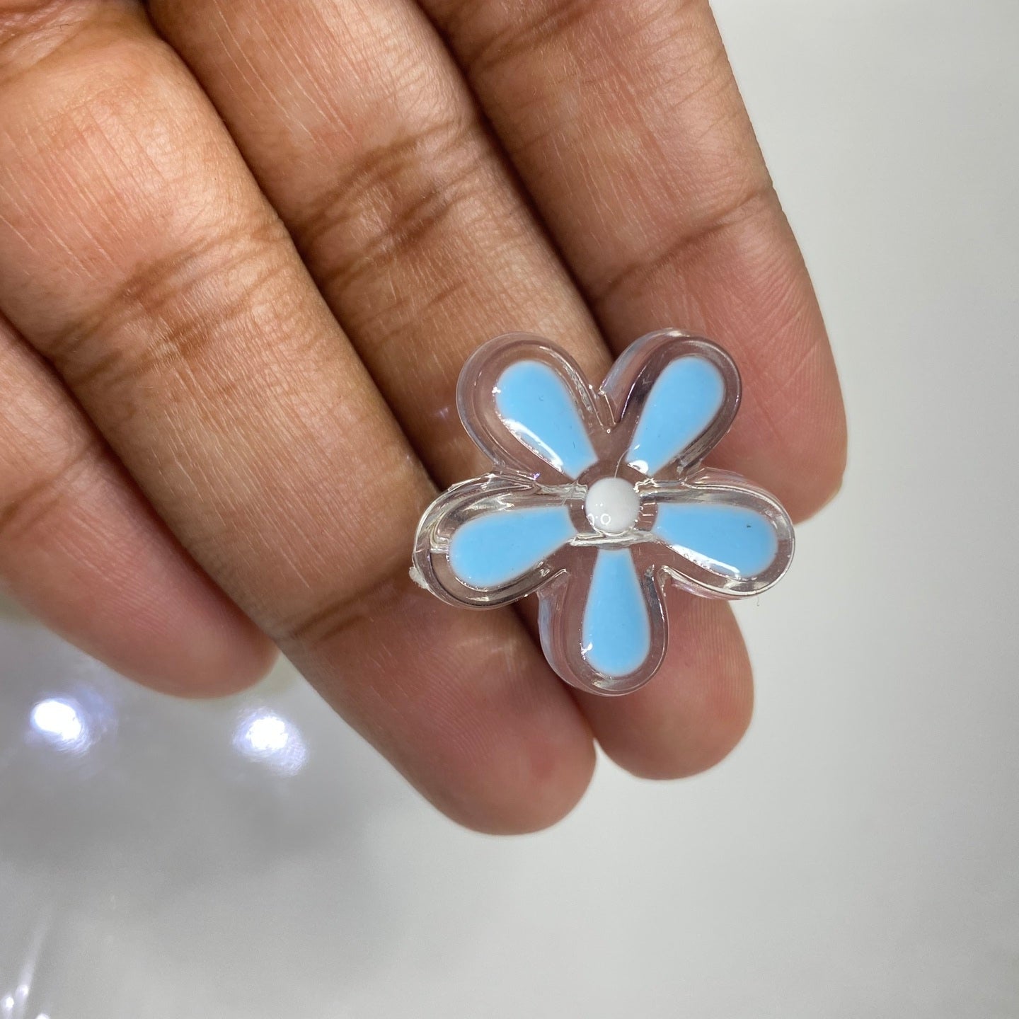 BBB 190 (D) Blue flower bead (1PC)