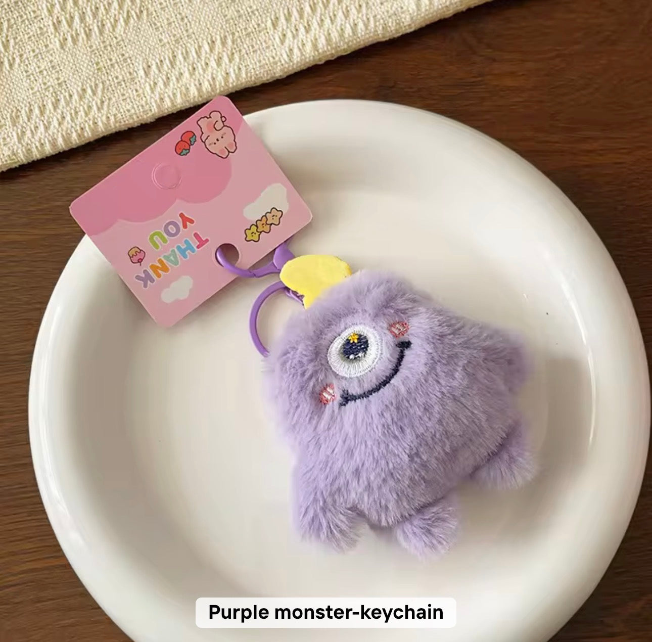 PK 97 Monster 3D Plush Toy Keychain ( 1 pc ) Imported Premium Quality