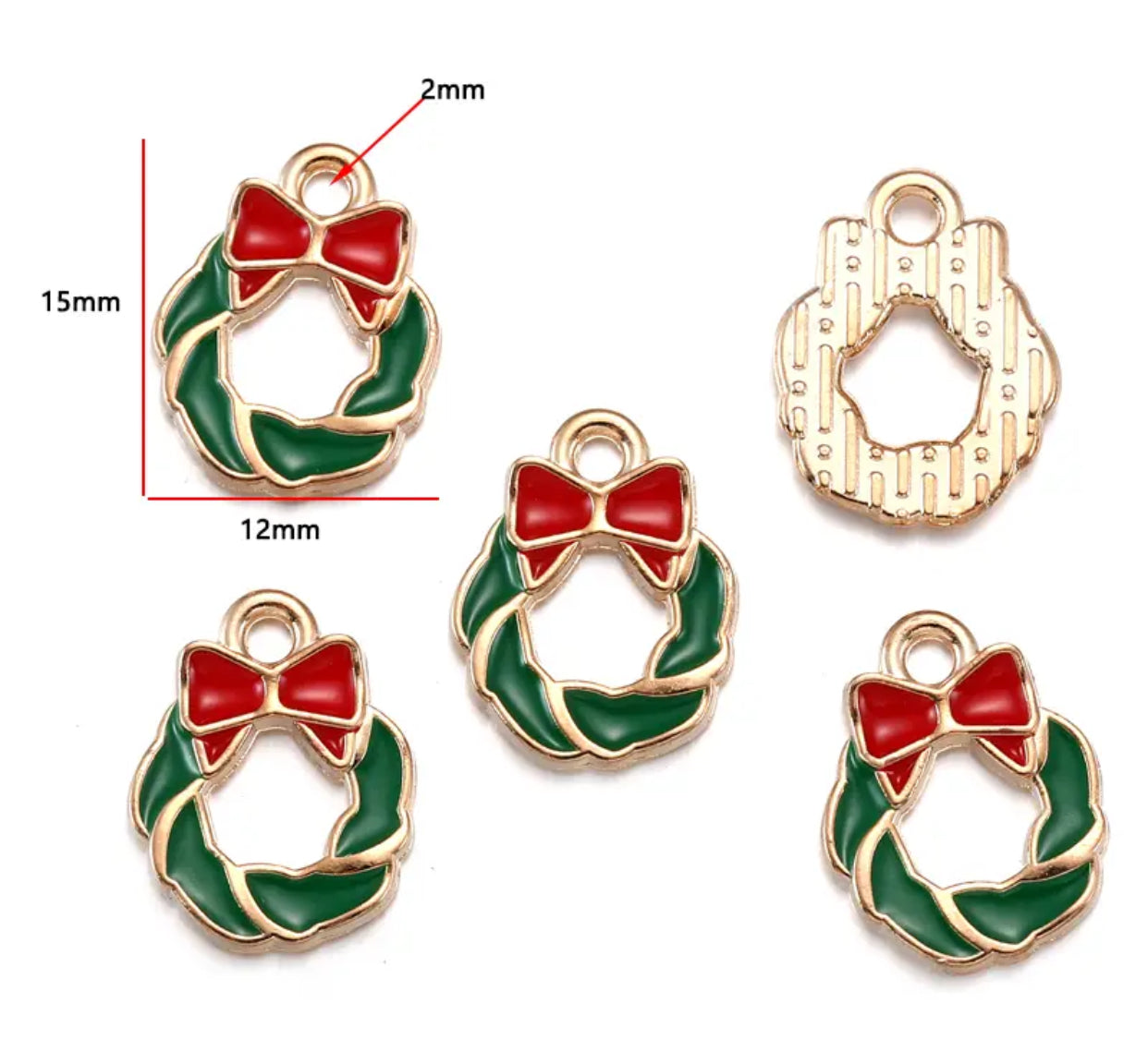 EC 1945 Christmas theme enamel charm ( 1 pc )