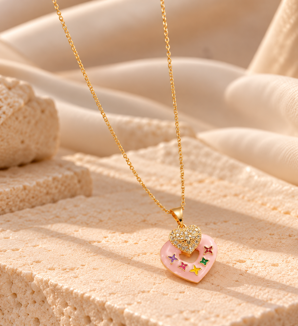 NSJ52A necklace - 18k gold PVD plated