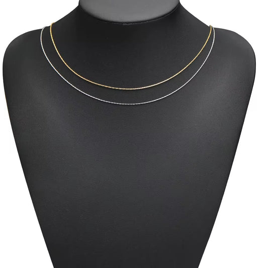 CN 332 Dainty Square Chain 18k Gold PVD plated 316 Stainless steel ( 1 feet ) Anti tarnish ( 0.6 mm )