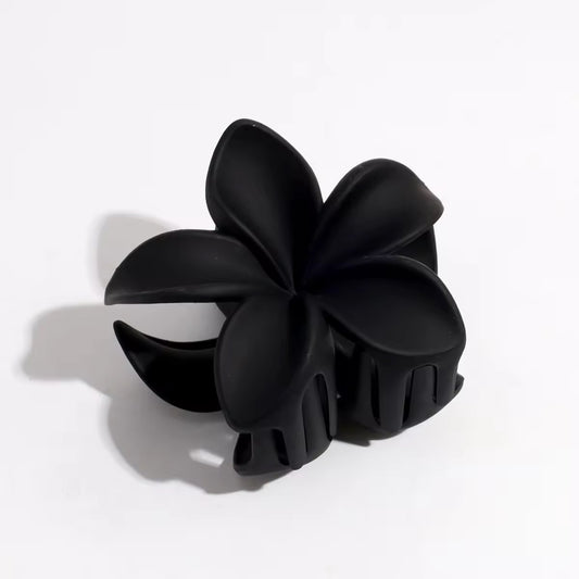 HA 04 (c) Black Mini Hawaii Floral Hair Claw Clip ( 1 pc )