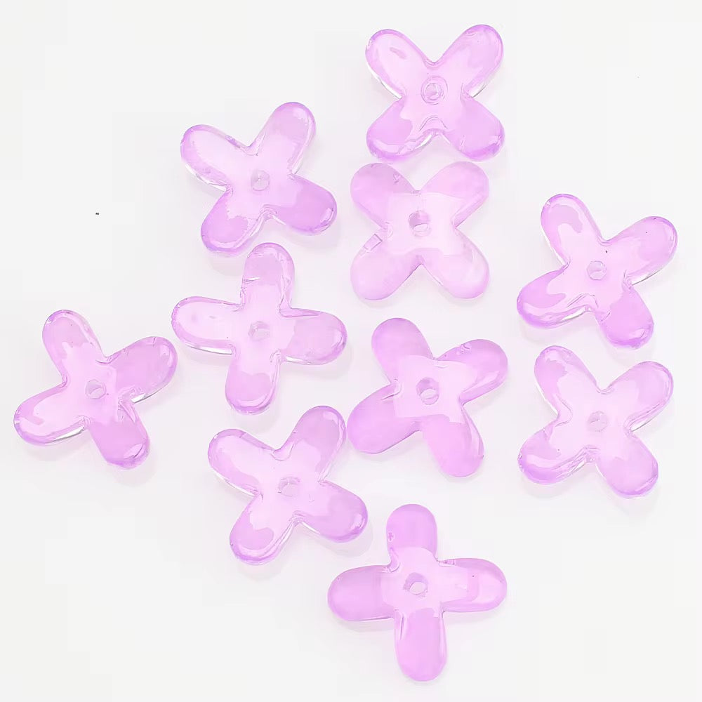 BBB 96 Colourful Cross Crystal glass beads ( 1 pc ) ( 10:12 mm )