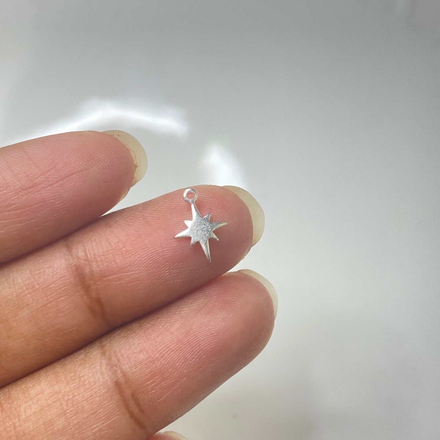 SS 265 north star silver plated charm