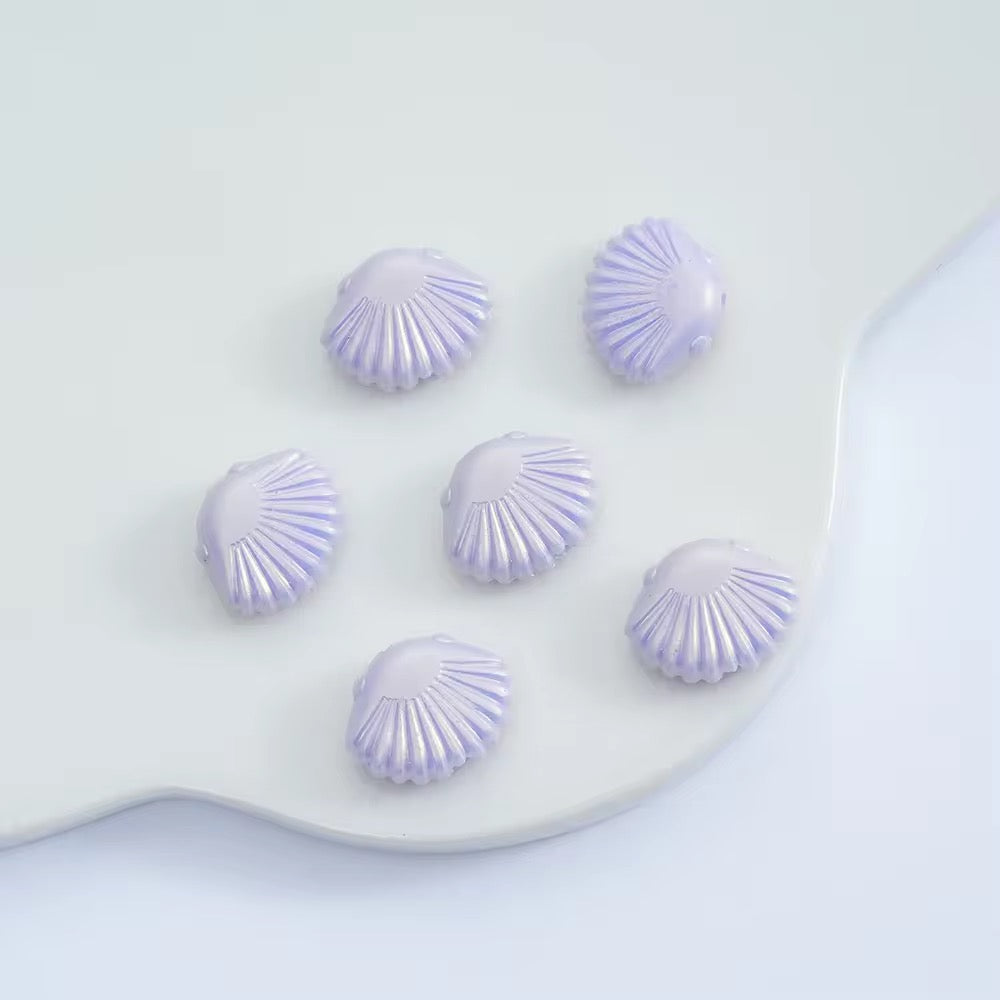 BBB 027 Shell luminous Acrylic bead ( 1 pc )