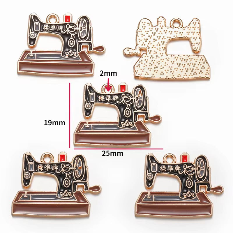 BBB 391 (b) Sewing Machine Enamel Charm ( 1 pc ) High Quality Shine