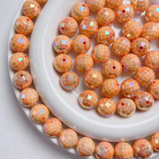AB01 Disco Ball Luminous Bead ( 1 pc ) UV Plated Acrylic ( 16 mm )