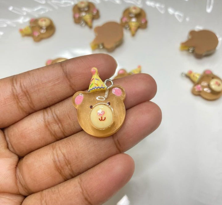 SS 857 BEAR kawaii themed resin charm (1PC)
