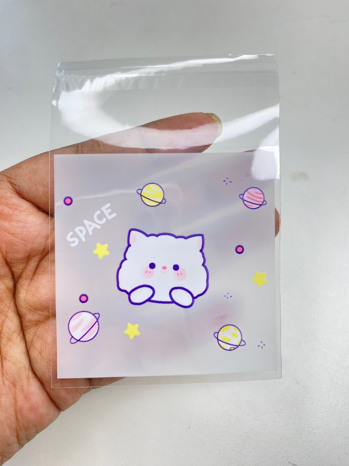 Space Cat self adhesive cover ( 1 pc )