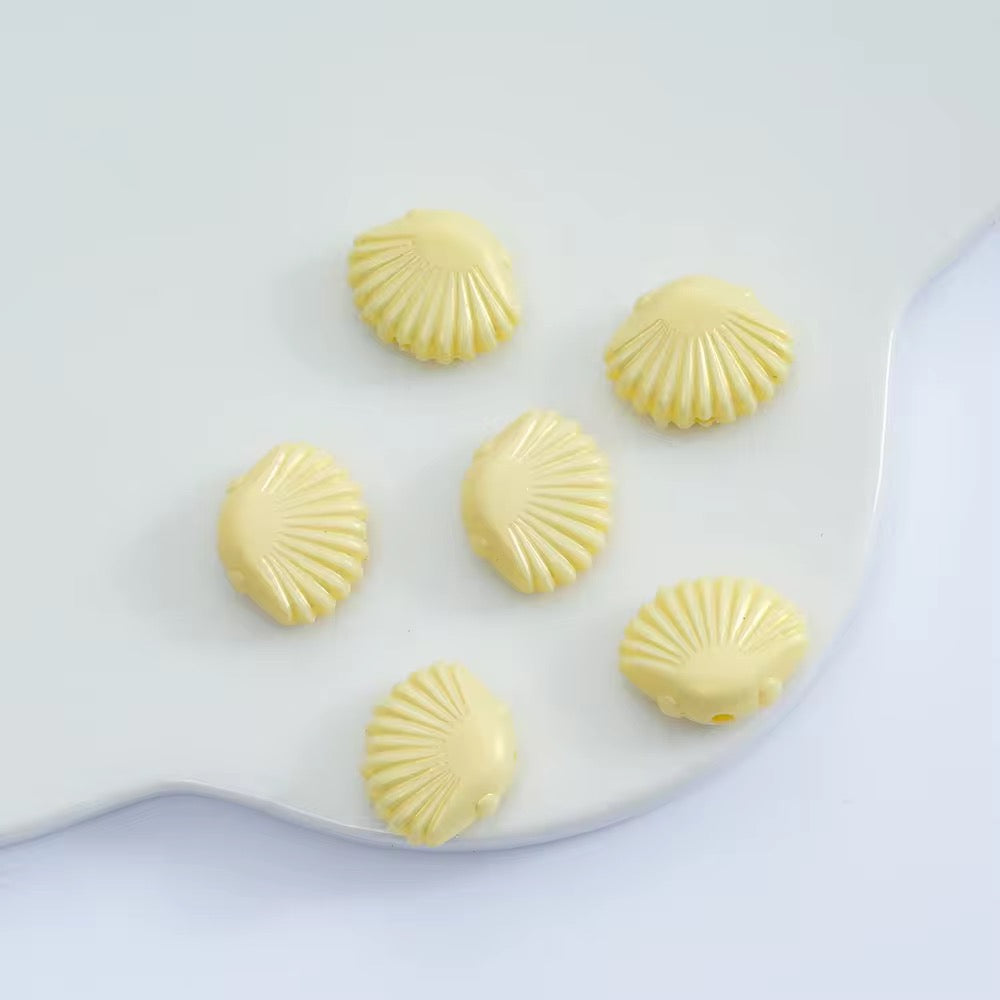 BBB 027 Shell luminous Acrylic bead ( 1 pc )