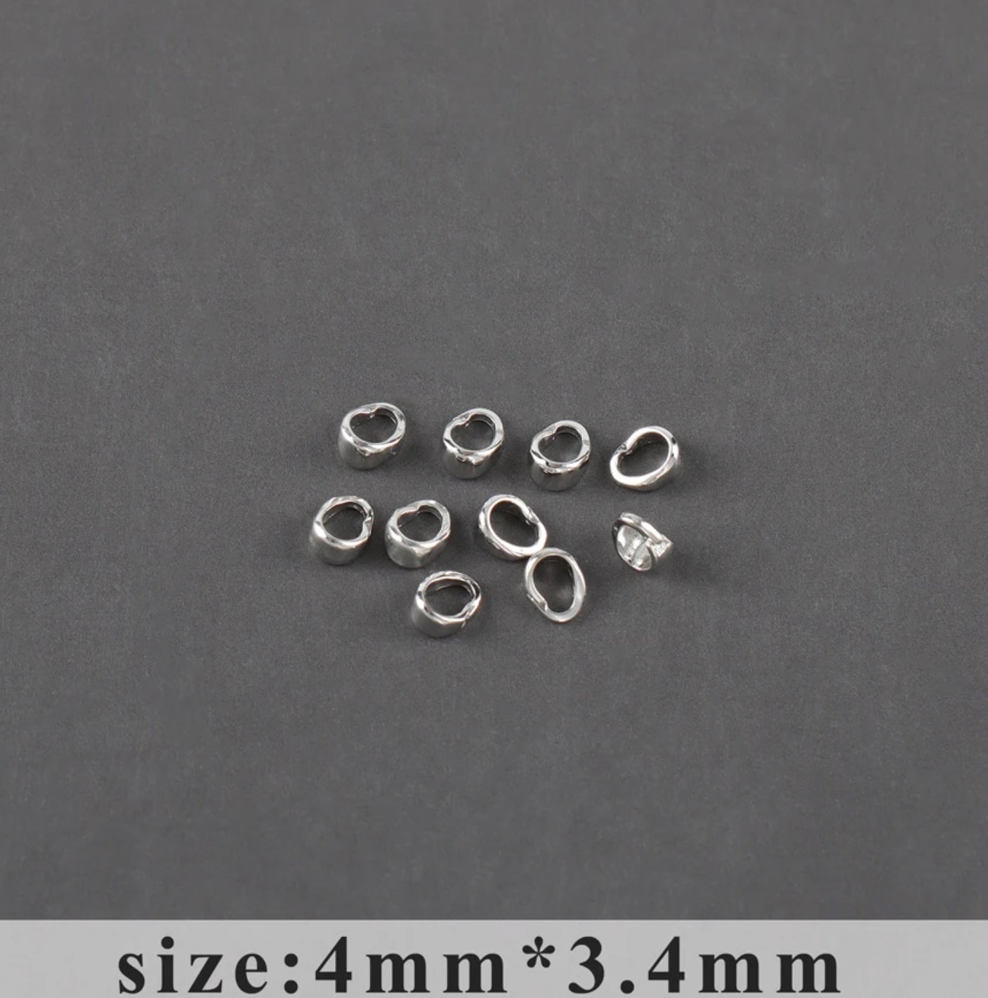 SS 983 silver plated pinch bail ( 1 pc ) anti tarnish