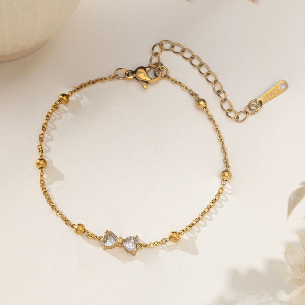 AKJ03F Anklet - 18k Gold PVD plated