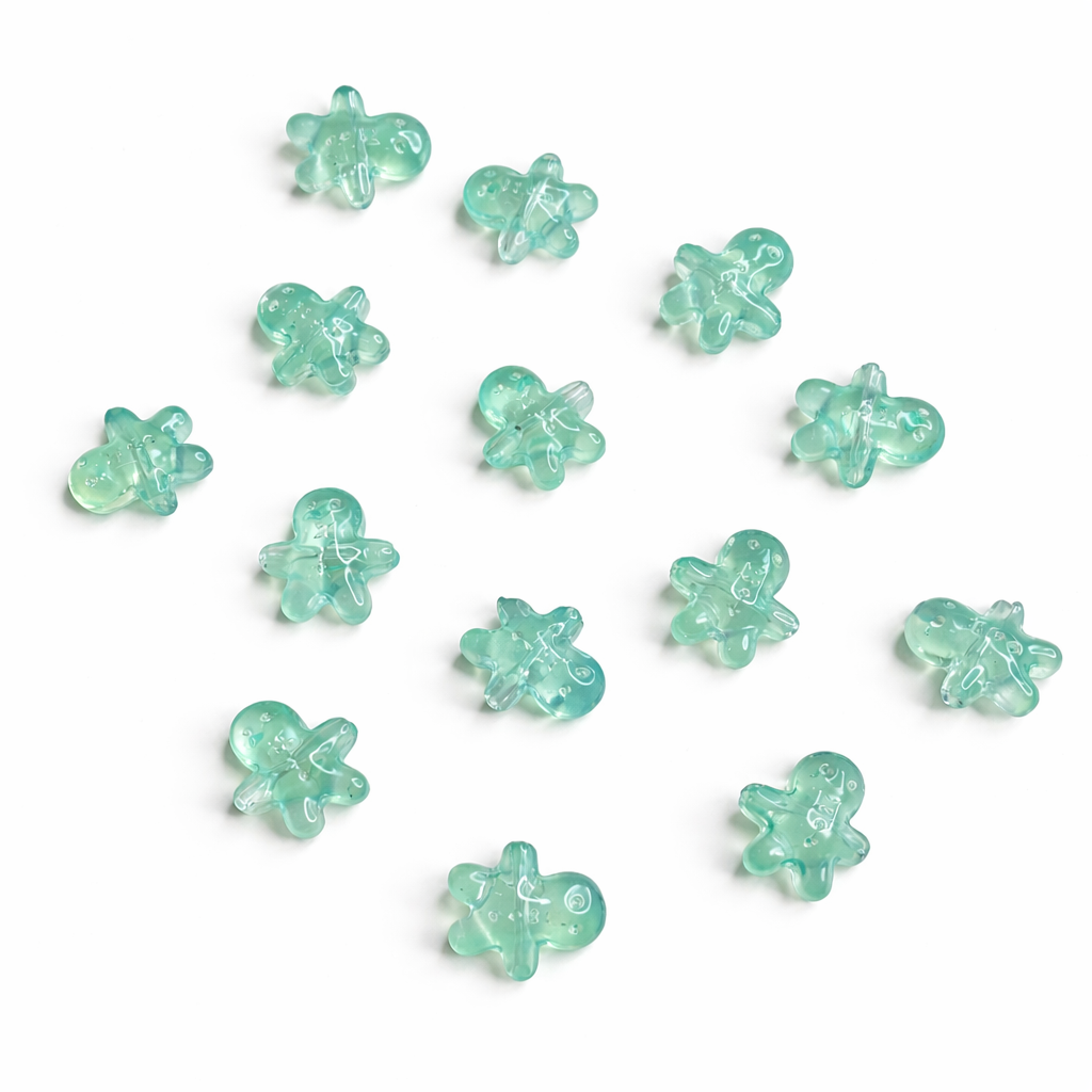 BBB 297 (g) Light Green Gummy Bear glass bead ( 1 pc ) Lampwork Bead ( 15 mm )
