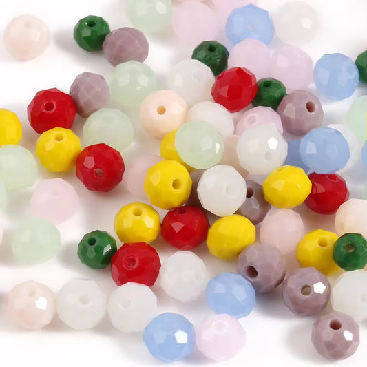 BBB 432 Faceted Rondelle Crystal glass beads ( 1 pc ) premium cut