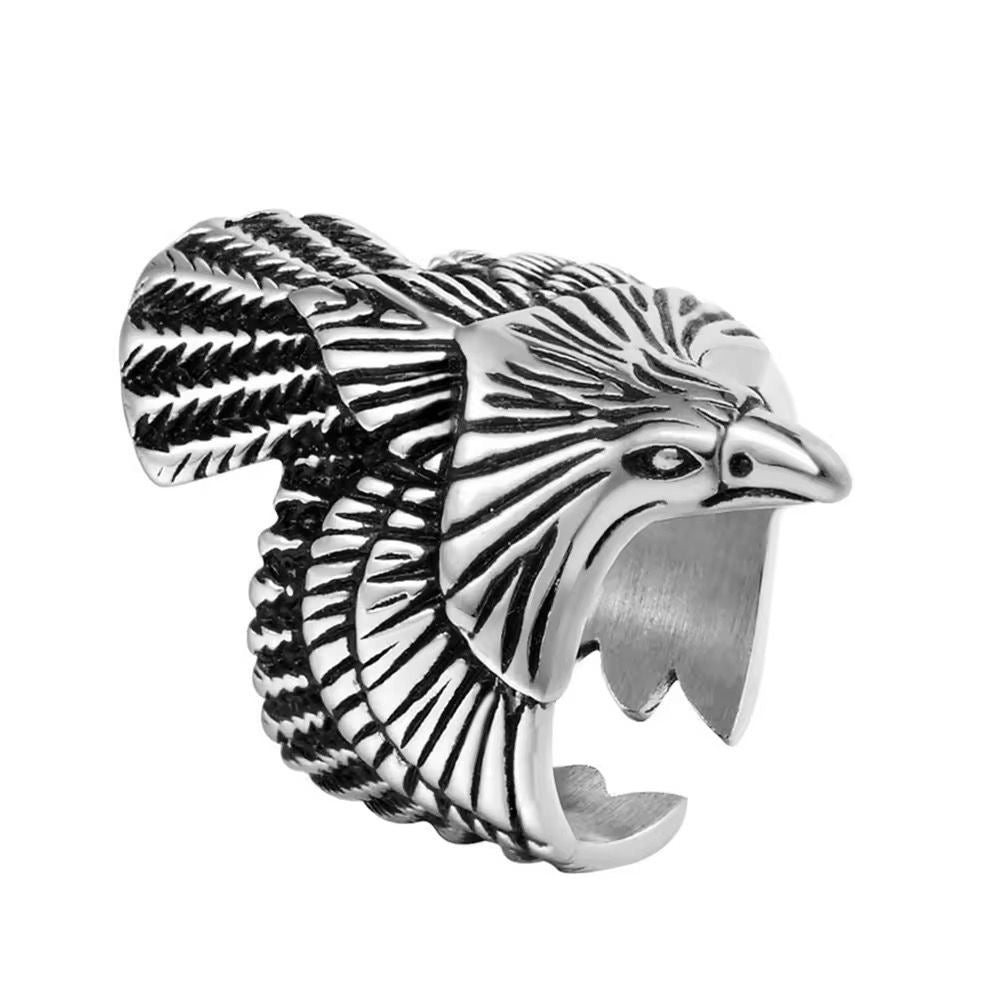 SJ 1038 Eagle Adjustable Mens Ring - stainless steel - Anti tarnish