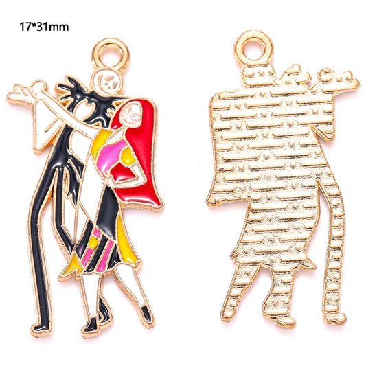 EC 1869 Dancing ghost enamel charm ( 1 pc )