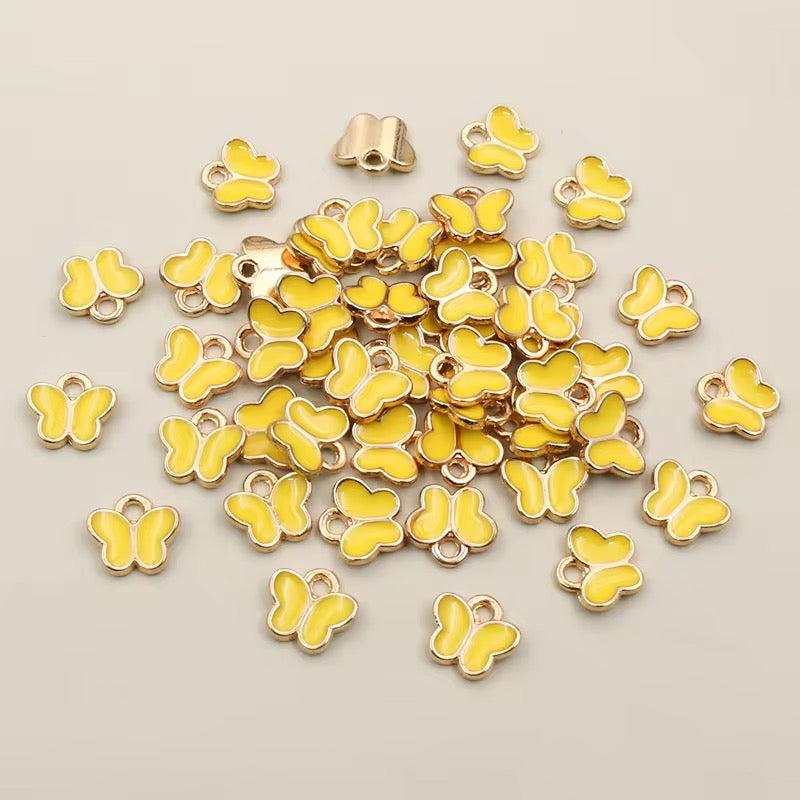 EC 2205 Mini butterfly enamel charm ( 1 pc )