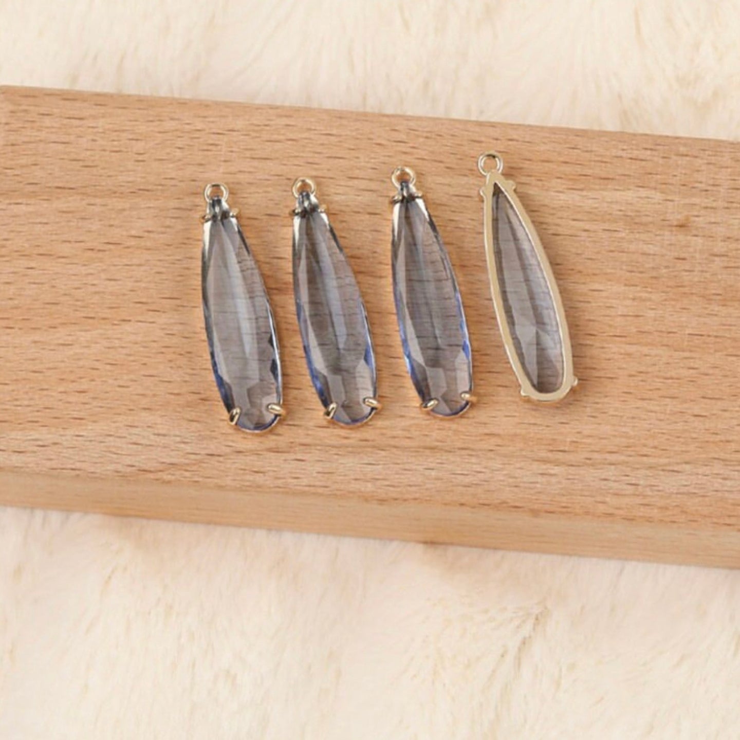 SS 476 INK BLUE CZ PENDENT