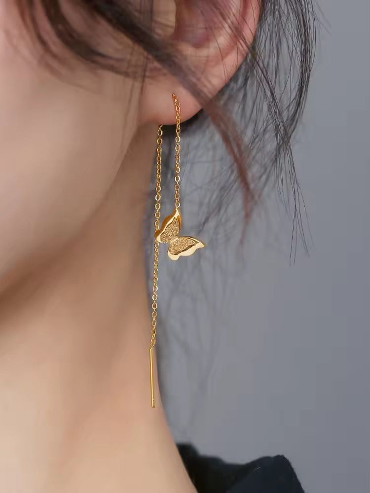 SS 209 butterfly threader - ₹130- 18k gold plated stainless steel - Anti tarnish - Wholesale
