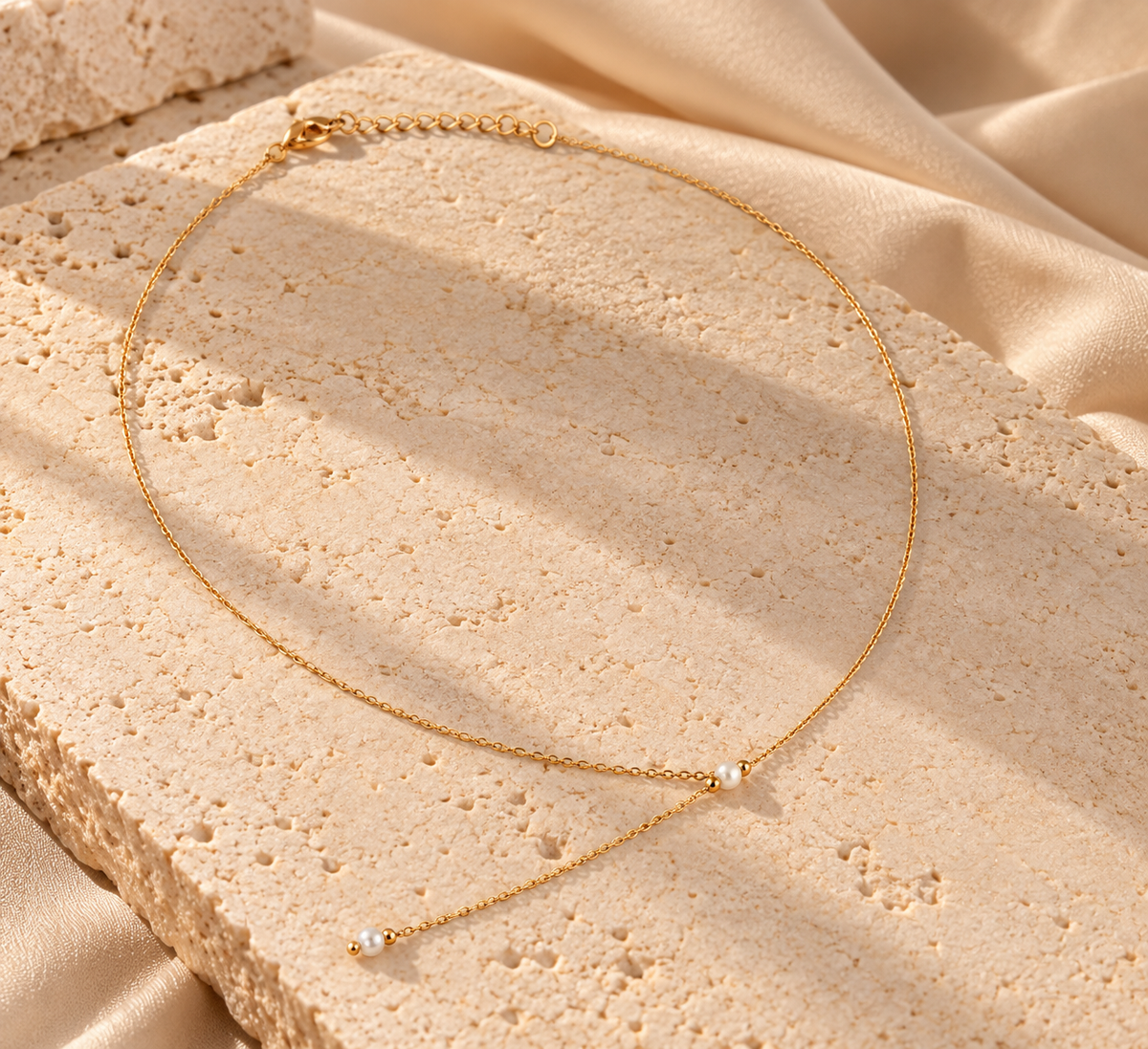 NSJ53D necklace - 18k gold PVD plated