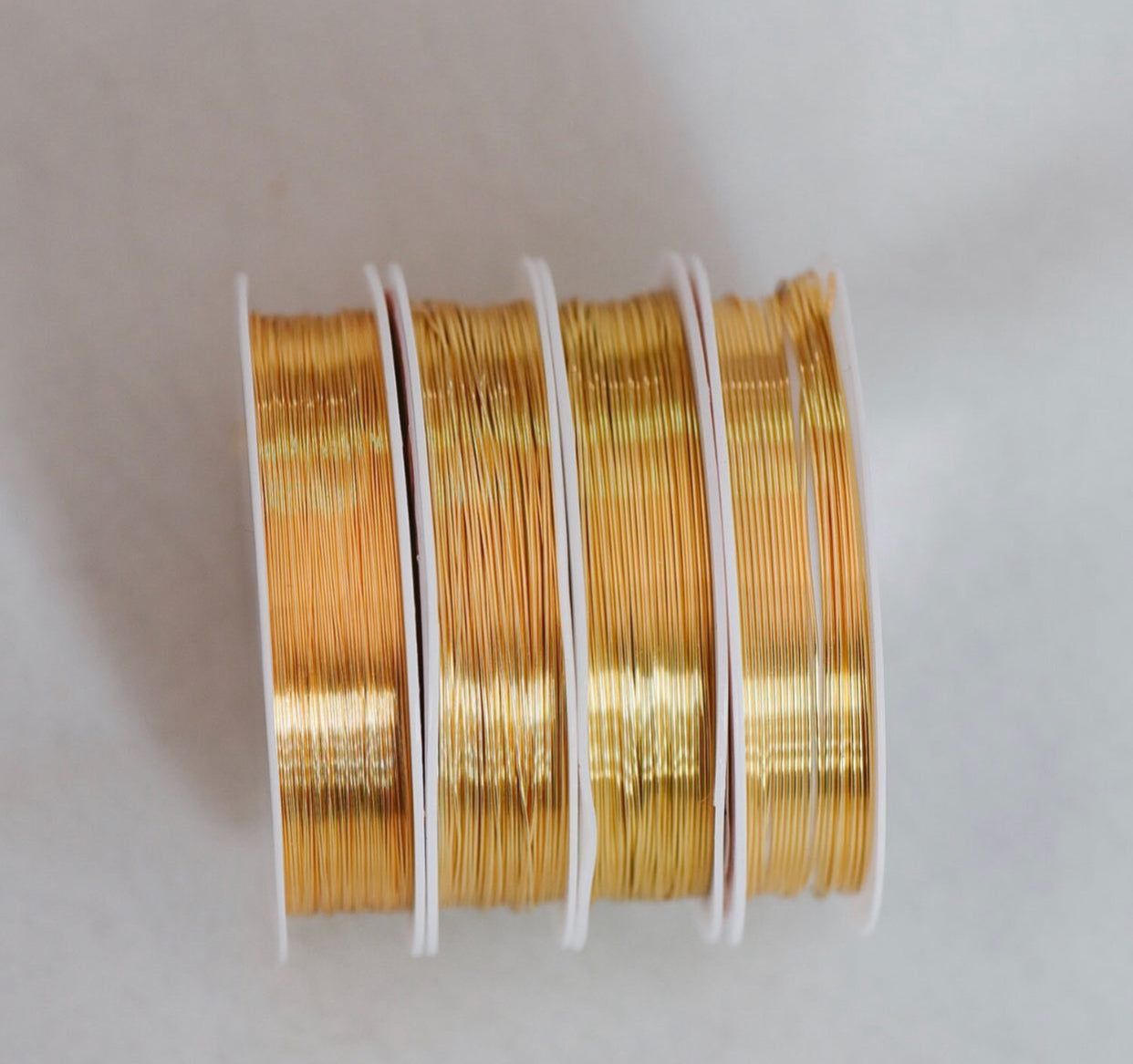 18k Gold plated Wire - Anti tarnish - per roll