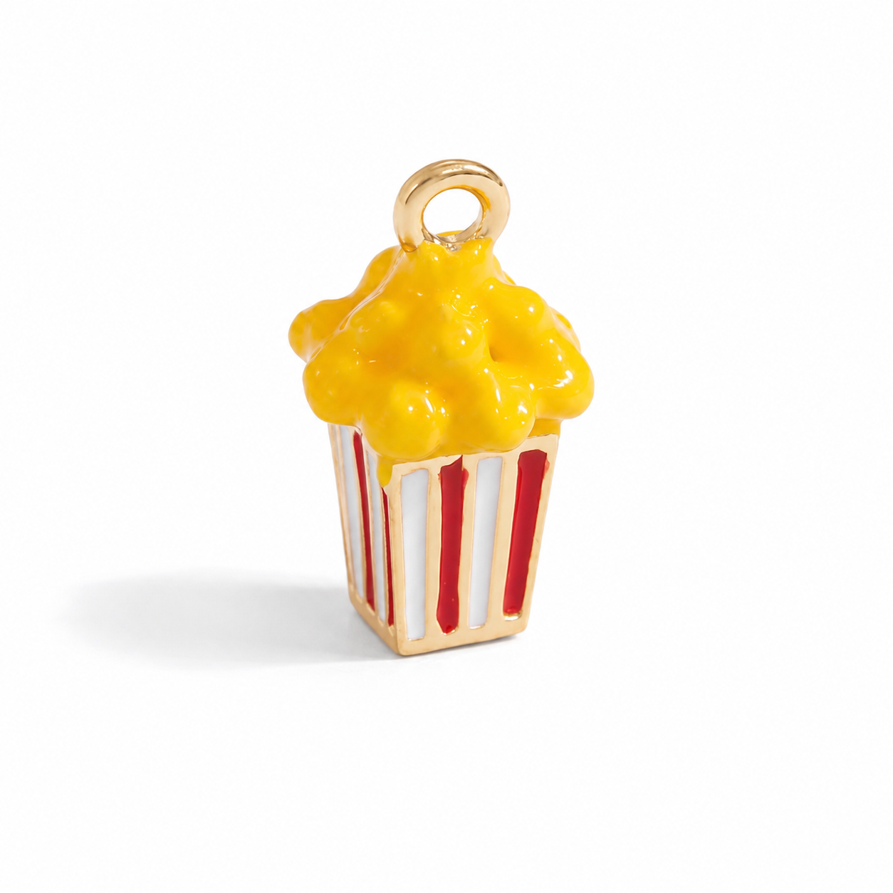 PC01K Popcorn 3D Statement Charm - PVD plated ( 1 pc ) Premium Collectible | Anti tarnish