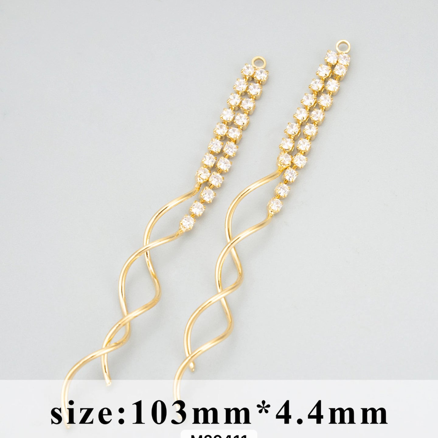 SS 495 18k gold plated tassel chain - anti tarnish