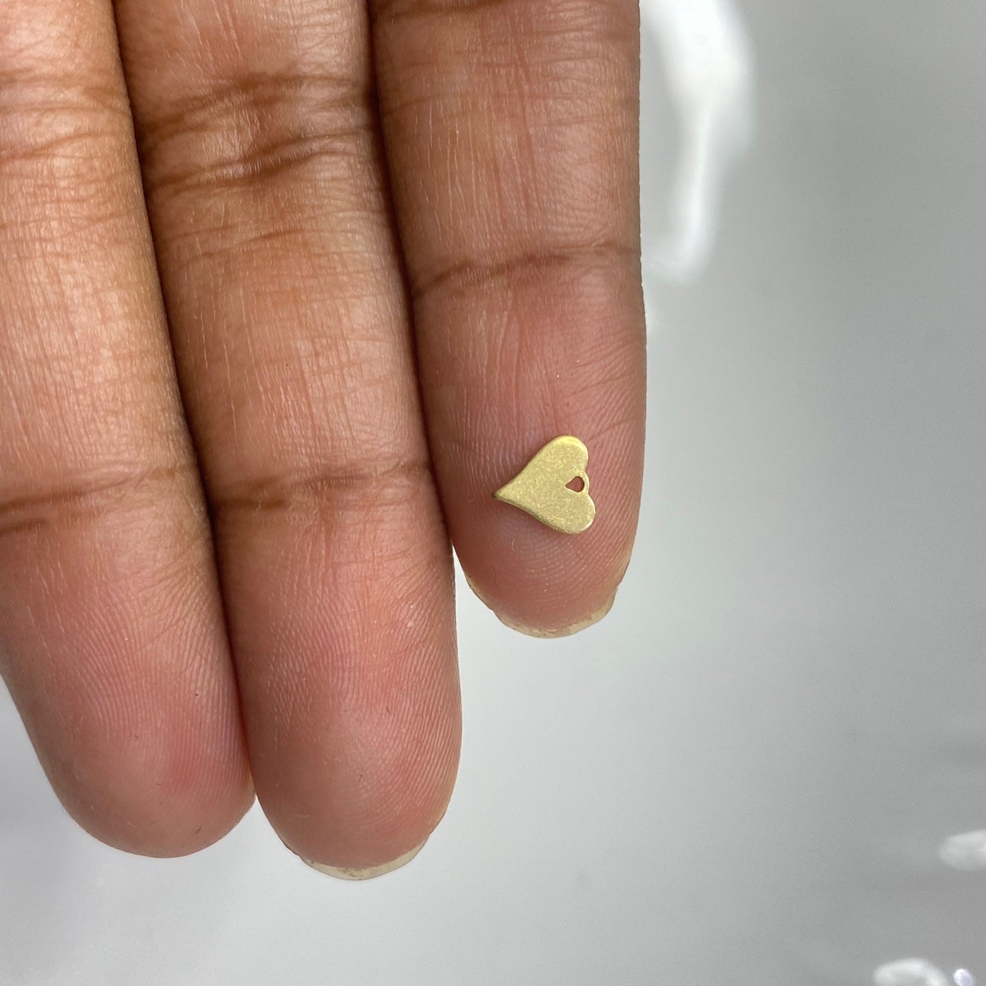 SS 56 Mini heart charm ( 1 pc )