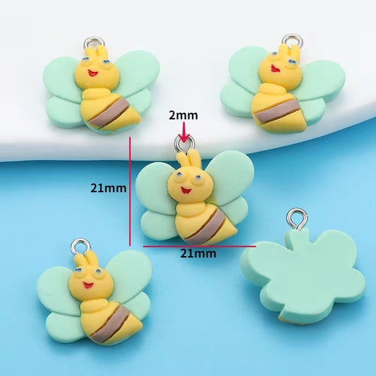 BRC 011 (D) Baby Butterfly resin charm with hook ( 1 pc )