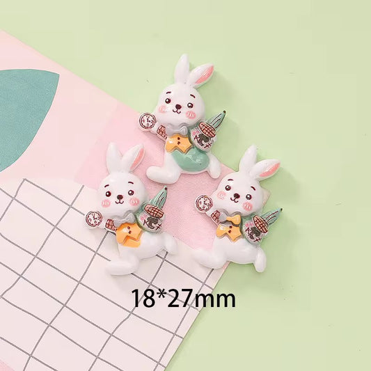 RM06G Alice cartoon kawaii themed resin charm ( 1 pc ) with / without Hook