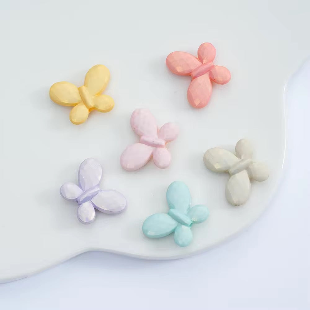 BBB 026 Butterfly luminous Acrylic bead ( 1 pc )