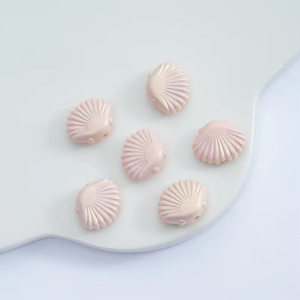 BBB 027 Shell luminous Acrylic bead ( 1 pc )