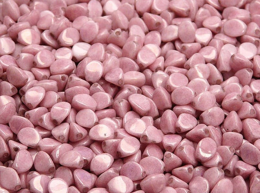 GB53 Czech pressed Glass Pinch Beads Opaque Picasso -(1PC)