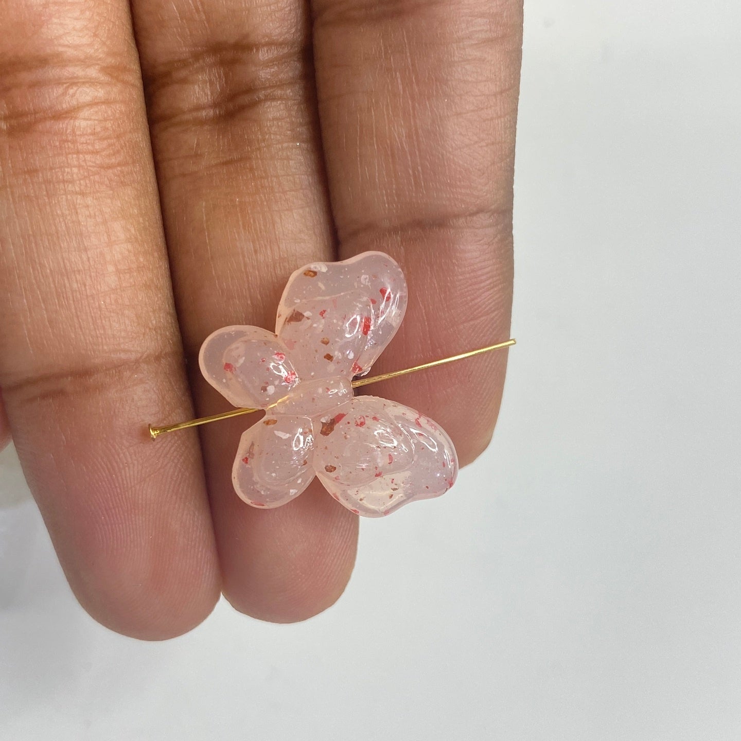 BBB 178 (B) red butterfly bead (1PC)