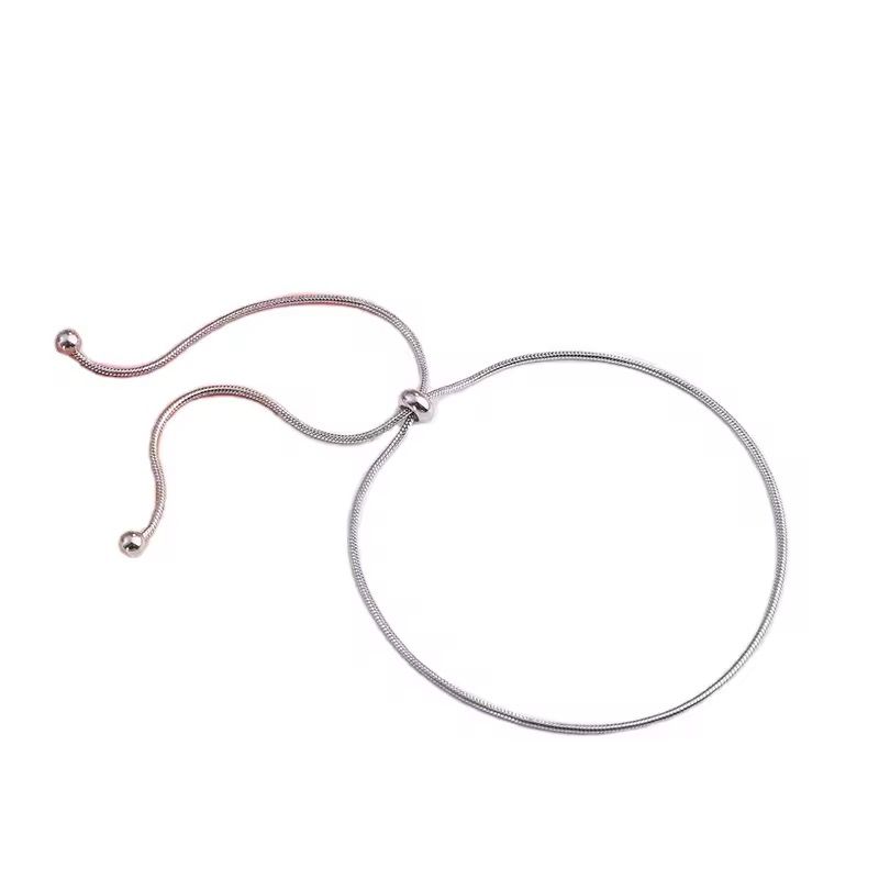 BSJ20A Liora Loop Bracelet Silver PVD plated