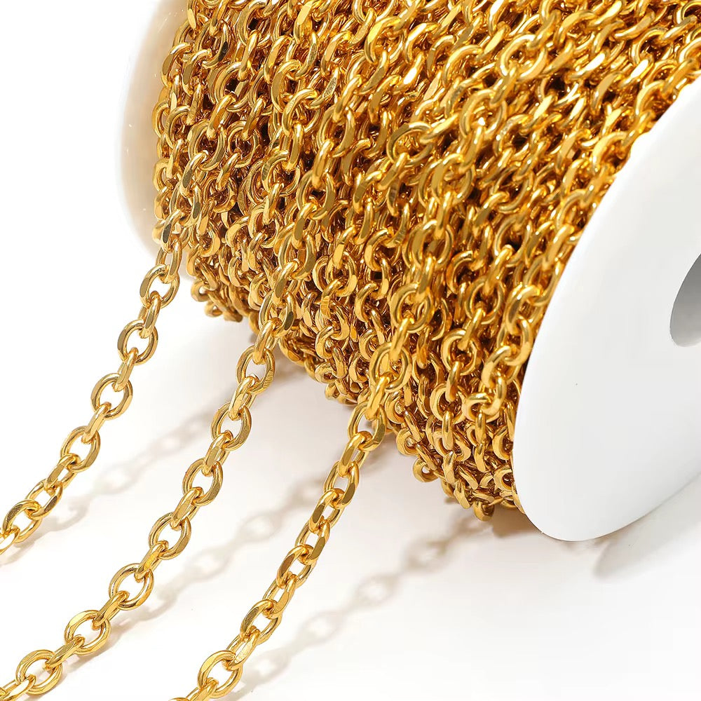 CN 431 Link Chain ( 1 feet ) 18K Gold PVD