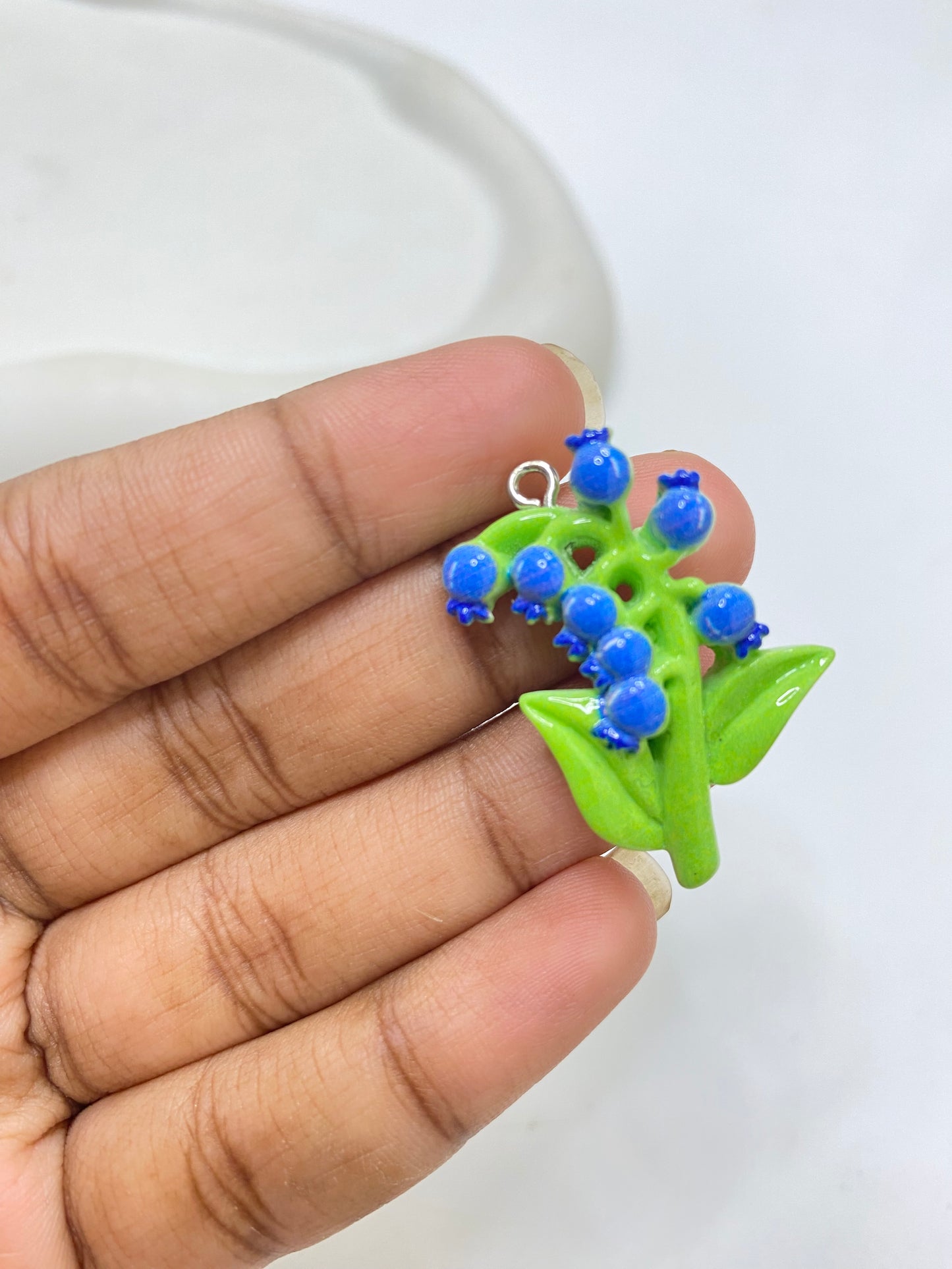 BBB 079 (c) Flower charm ( 1 pc ) with hook