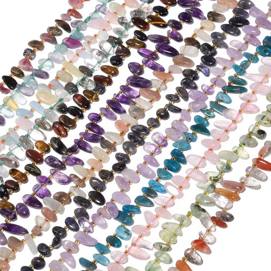 GB04 Natural long tooth Irregular stone bead - Natural Gemstone Bead ( 1 pc ) AAA Quality