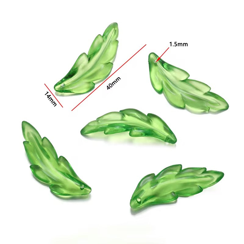 BBB 042 (g) Leaf Acrylic bead ( 1 pc )