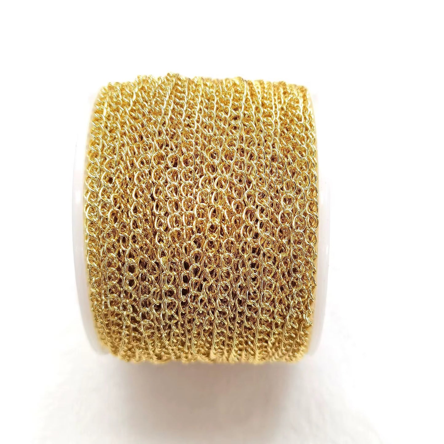 CN 316 14k Link Extension Chain 14k Gold plated ( 1 feet ) Anti tarnish ( 4mm )