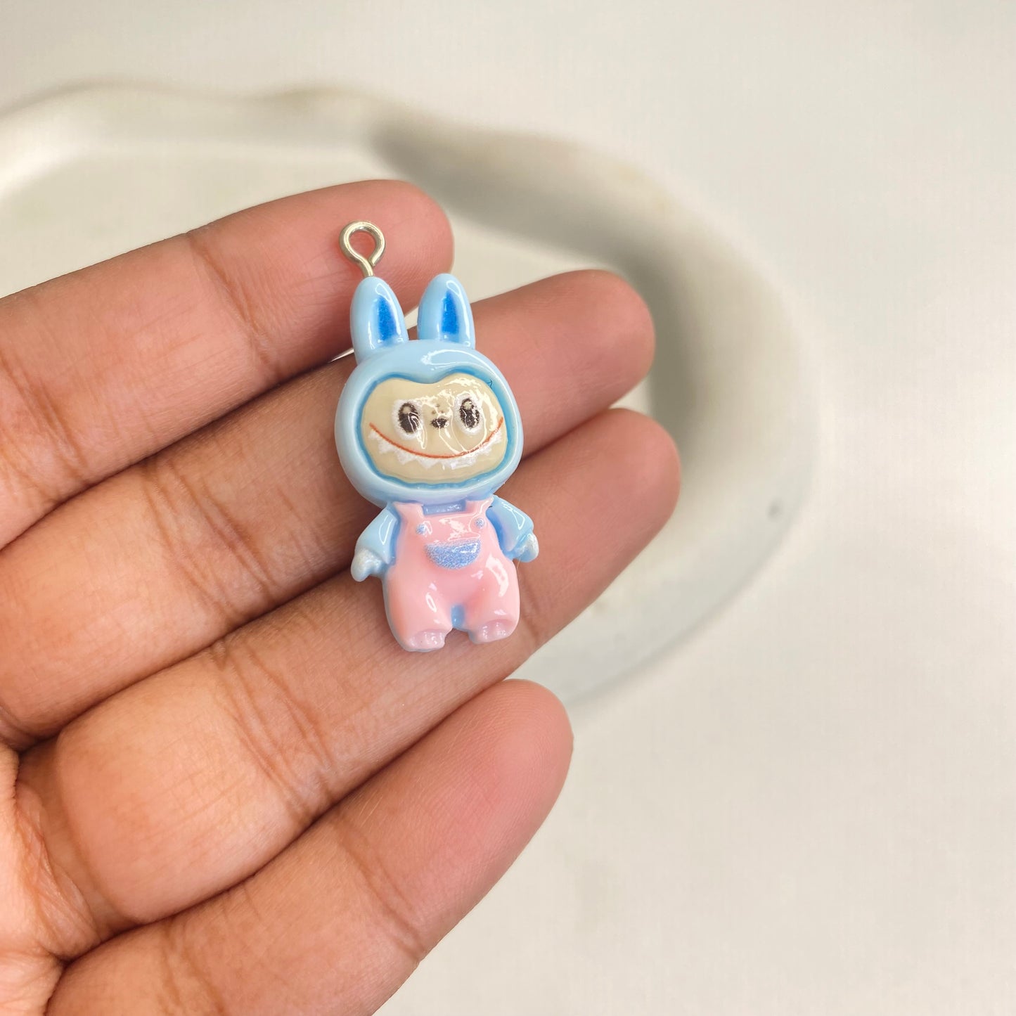 BBB 288 (j) Labubu Cartoon Resin charm ( 1 pc ) with Hook ( 30:15 mm )