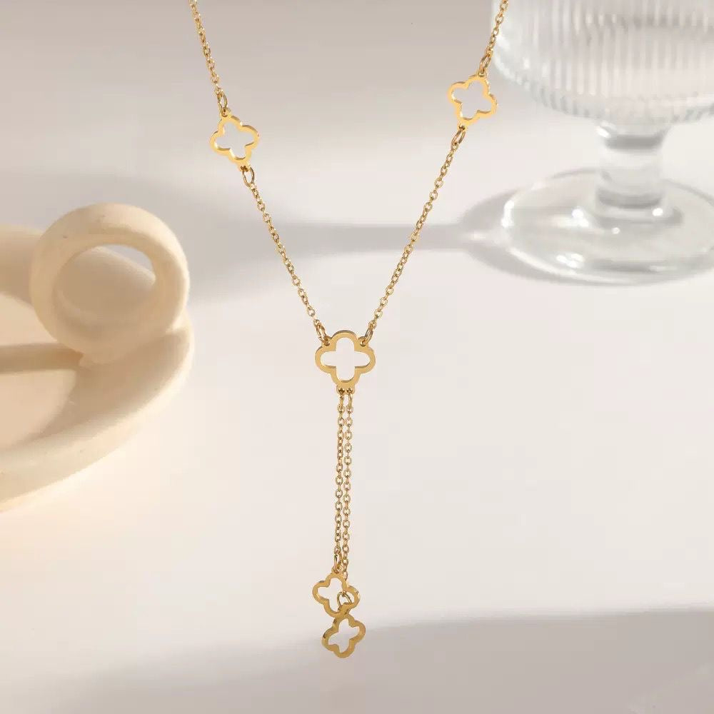 NSJ50A necklace - 18k Gold PVD plated stainless steel - Anti tarnish