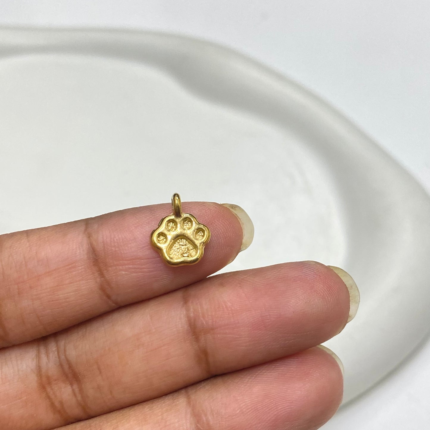 SS 1874 paw  Stainless steel charm( 1 pc ) Anti tarnish