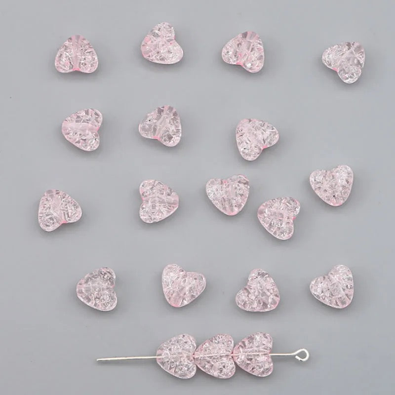 BBB 194 (H) light pink perforated heart ( 1 pc )