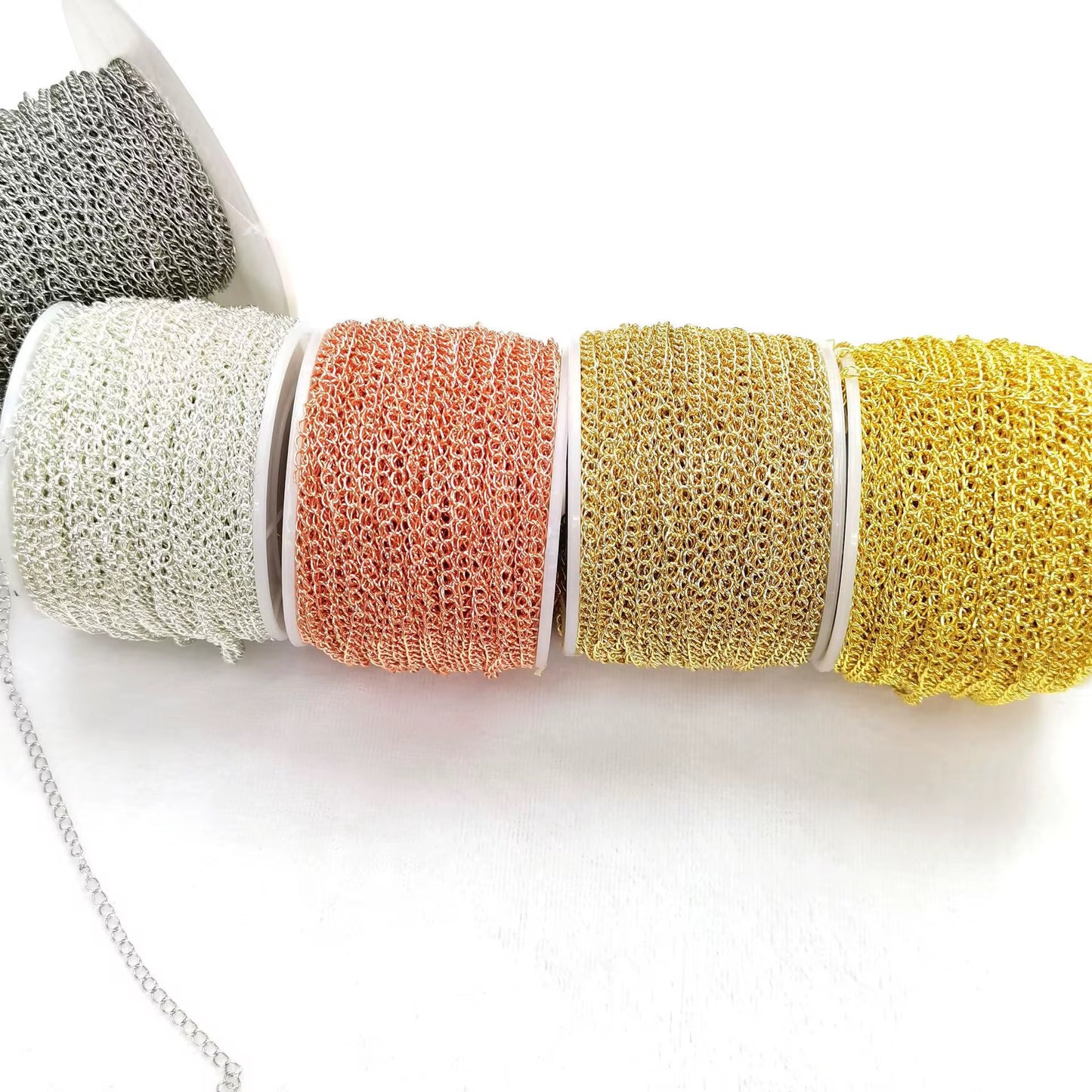 CN 315 Link Extension Chain Silver plated ( 1 feet ) Anti tarnish