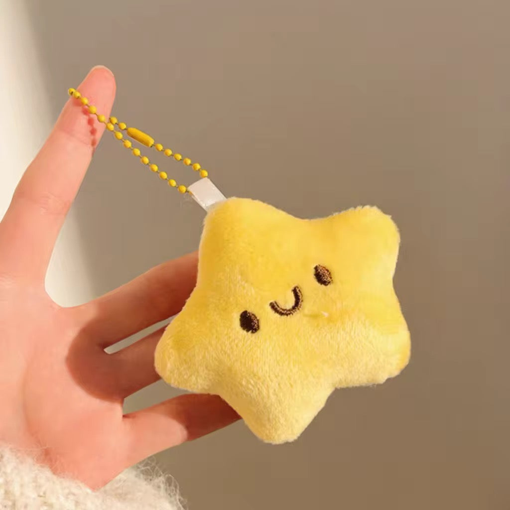 PK 94 Cute Star 3D Plush Toy Keychain ( 1 pc ) Imported Premium Quality