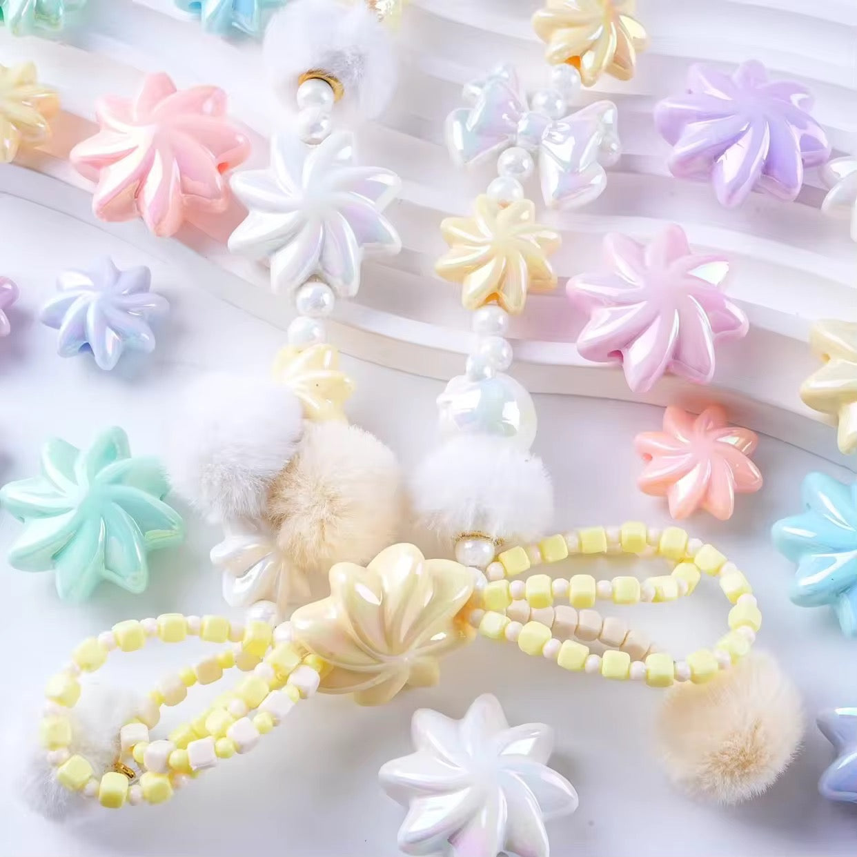 BBB 025 Tornadoes luminous Acrylic bead ( 1 pc )